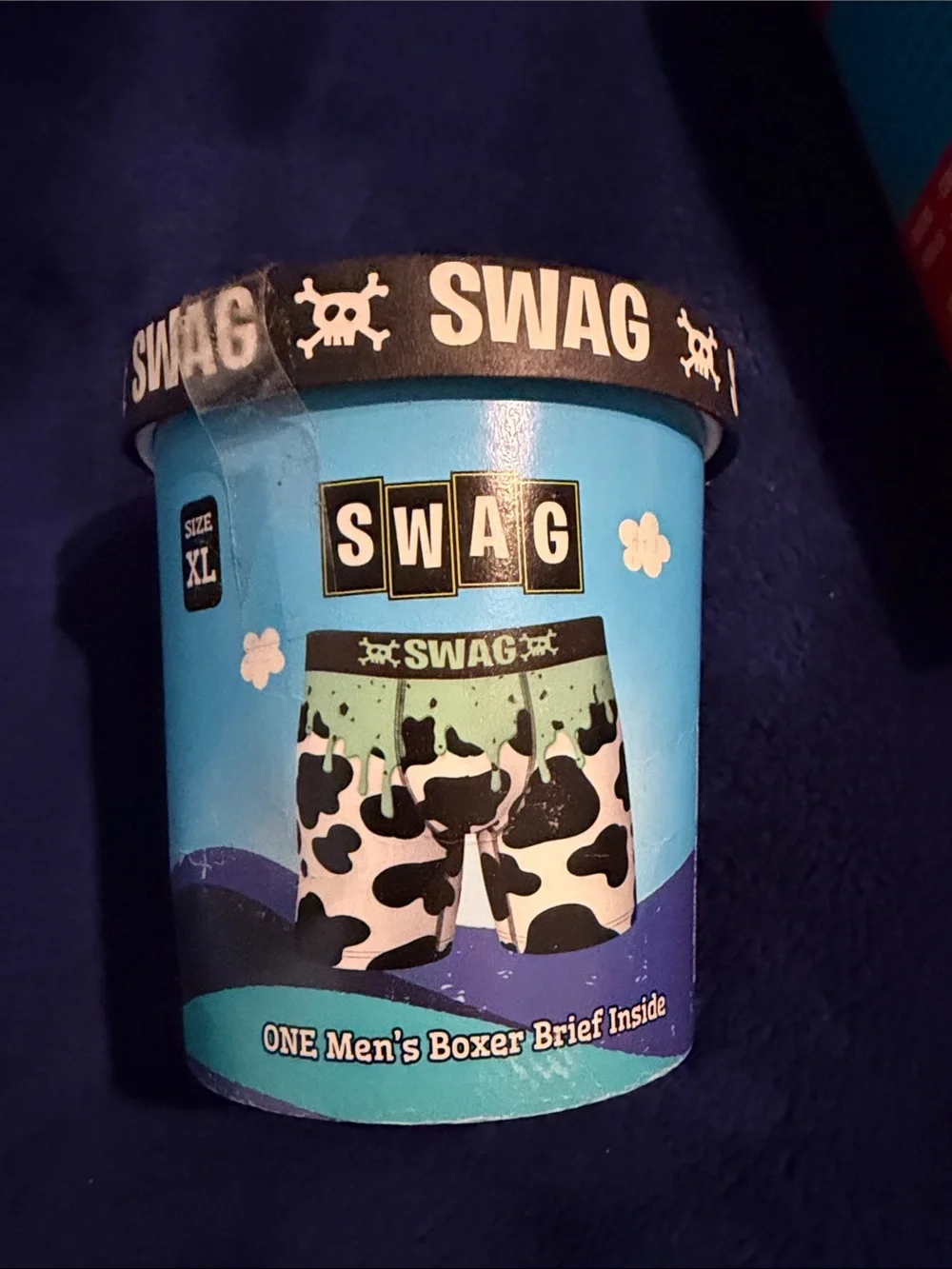 Swag Flavors! 4 pack set of X-Large soft boxes with a side of snack appeal!